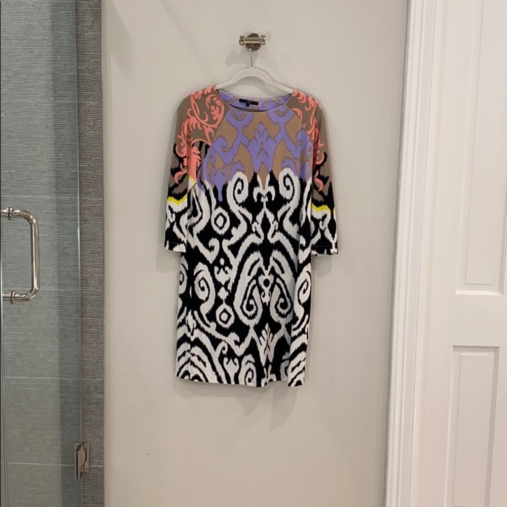 Tibi mixed print dress